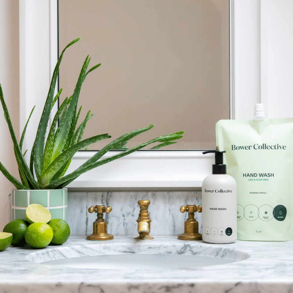 Bower Natural Hand Wash Refill - Lime & Aloe Vera 1L - Image 9