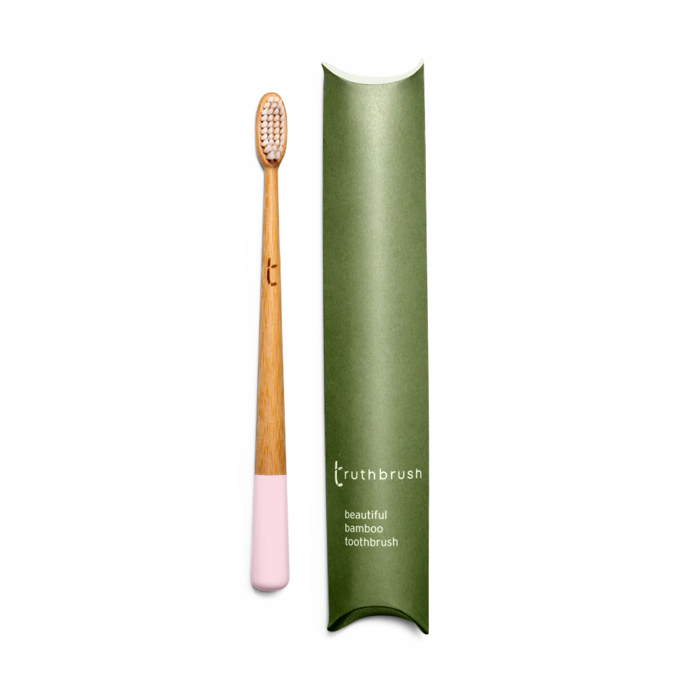 Truthbrush Bamboo Toothbrush – Soft/Medium – White/Pink/Grey/Green - Image 5